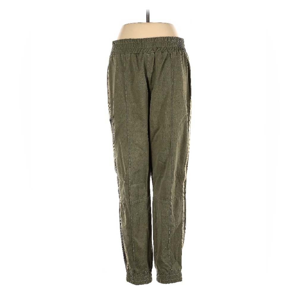 SPRWMN Olive Green Joggers with Elastic Cuffs and Relaxed Fit‎